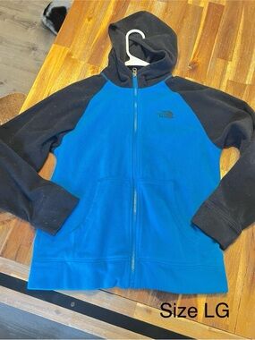 The North Face Blue & Black Kids Full-Zip Hoodie